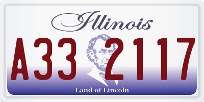 IL license plate A332117