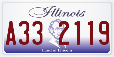 IL license plate A332119