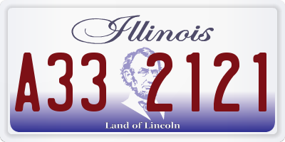 IL license plate A332121