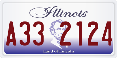 IL license plate A332124