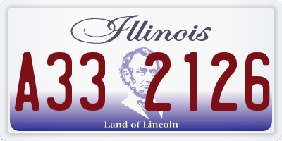 IL license plate A332126