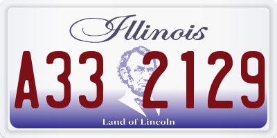 IL license plate A332129
