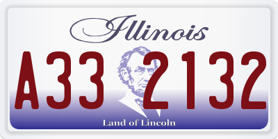 IL license plate A332132