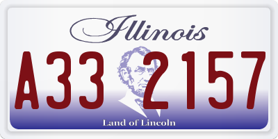 IL license plate A332157