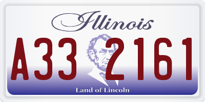 IL license plate A332161