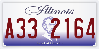 IL license plate A332164