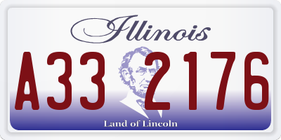 IL license plate A332176