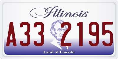 IL license plate A332195