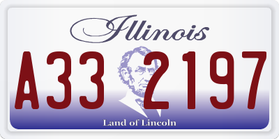 IL license plate A332197
