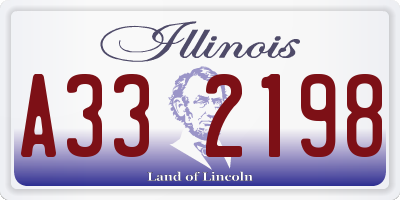 IL license plate A332198
