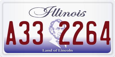 IL license plate A332264