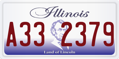 IL license plate A332379