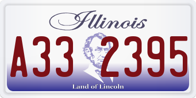 IL license plate A332395