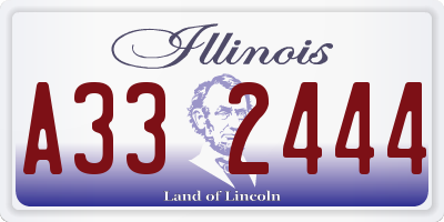 IL license plate A332444