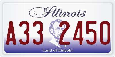 IL license plate A332450