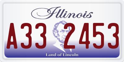 IL license plate A332453