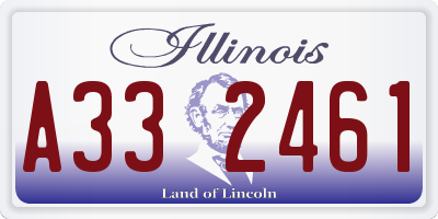 IL license plate A332461