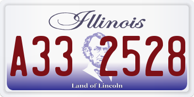 IL license plate A332528