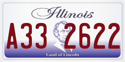 IL license plate A332622