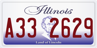 IL license plate A332629