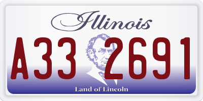 IL license plate A332691