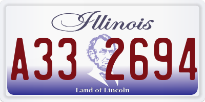 IL license plate A332694