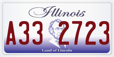 IL license plate A332723