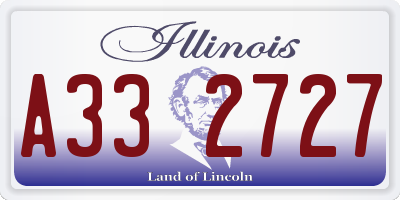 IL license plate A332727