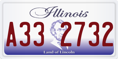 IL license plate A332732