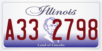 IL license plate A332798