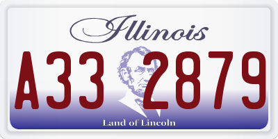 IL license plate A332879