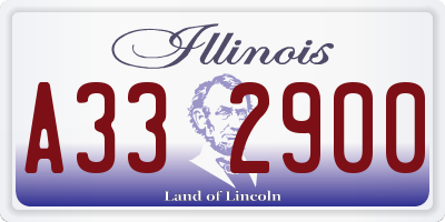 IL license plate A332900