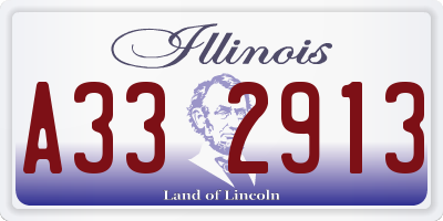 IL license plate A332913