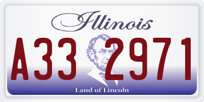 IL license plate A332971