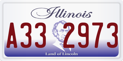 IL license plate A332973