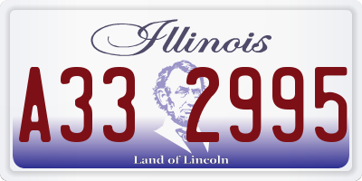 IL license plate A332995