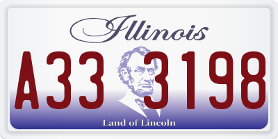 IL license plate A333198