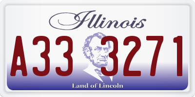 IL license plate A333271