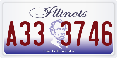 IL license plate A333746
