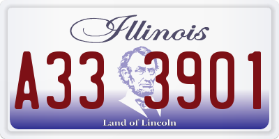 IL license plate A333901