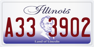 IL license plate A333902