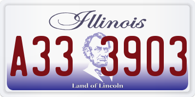 IL license plate A333903