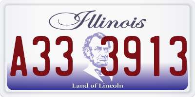 IL license plate A333913