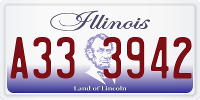 IL license plate A333942