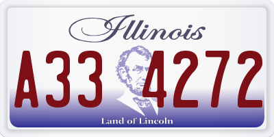 IL license plate A334272