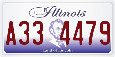 IL license plate A334479