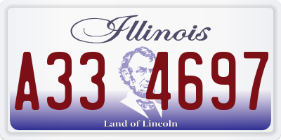 IL license plate A334697