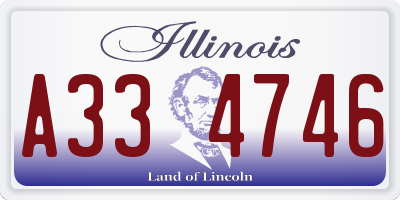 IL license plate A334746
