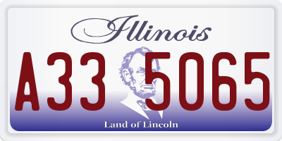 IL license plate A335065