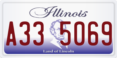 IL license plate A335069